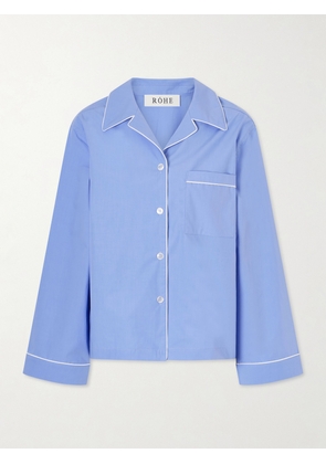 RÓHE - Jasmin Cotton-poplin Shirt - Blue - FR 34,FR 36,FR 38,FR 40,FR 42,FR 44