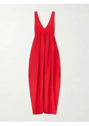 RÓHE - Dazu Woven Midi Dress - Red - FR 34,FR 36,FR 38,FR 40,FR 42,FR 44
