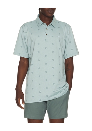 TravisMathew Performance Jersey Polo in Blue. Size L. Also in S, M, XL/1X.