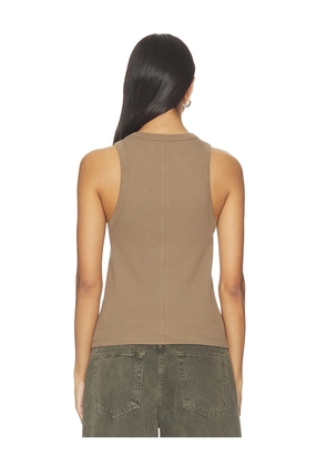Sold Out NYC The Not So Basic Tank in Brown. Size L. Also in S, M.