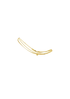 petit moments Salem Anklet in Metallic Gold.