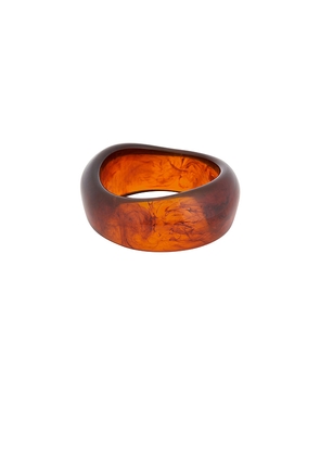 petit moments Resin Cuff in Brown.