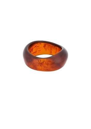 petit moments Resin Cuff in Brown.