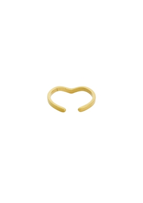 petit moments Isla Toe Ring in Metallic Gold.
