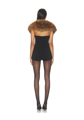 retrofete Salmee Romper in Black. Size M. Also in S, XL, XS.