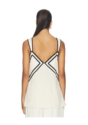 Sancia The Airlie Top in White,Black. Size M. Also in XS, S.