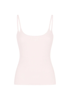 Courrèges ribbed logo-detail top - Pink