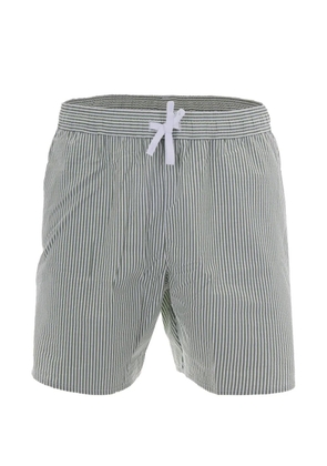 Lacoste striped swim-shorts - Green