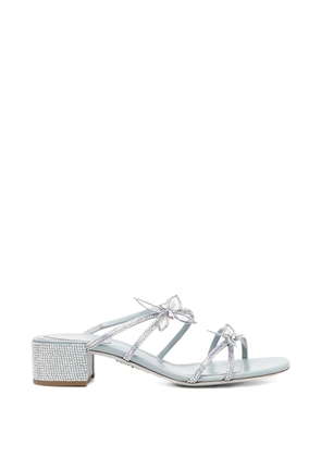 René Caovilla 40mm crystal-embellished sandals - Blue