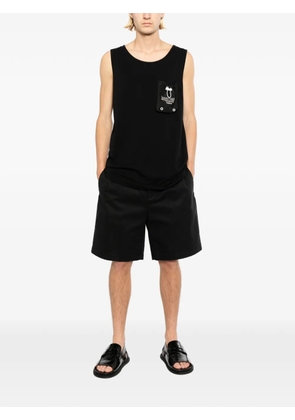 Moschino scoop-neck vest - Black