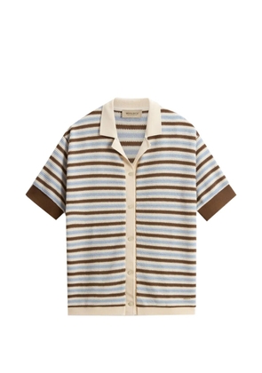 Woolrich crochet striped shirt - Neutrals