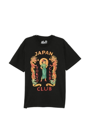 Melt graphic-print T-shirt - Black