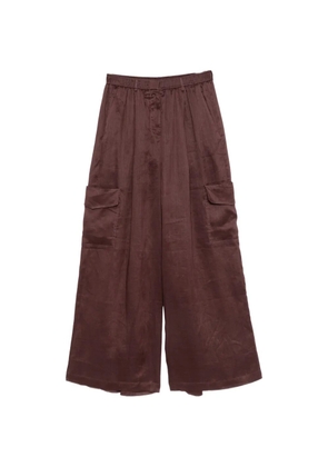 Isabelle Blanche wide-leg palazzo pants - Brown