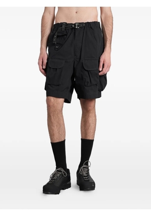 and Wander multi-pocket cargo shorts - Black