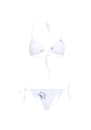 Ermanno Scervino floral-embroidered bikini - White