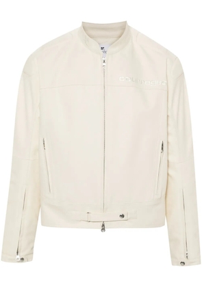 Courrèges embroidered-logo jacket - Neutrals
