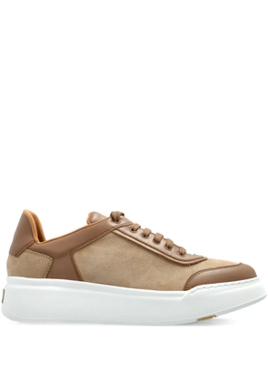 Max Mara Maxi suede sneakers - Brown