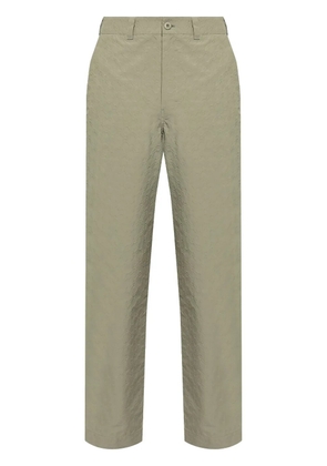 Givenchy monogram-embossed trousers - Green