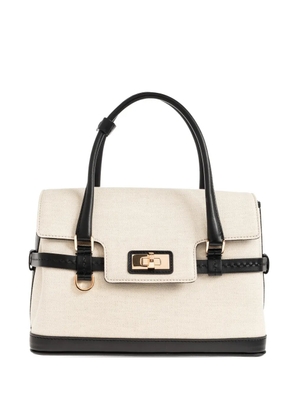 Max Mara small Margaux lock tote bag - Neutrals