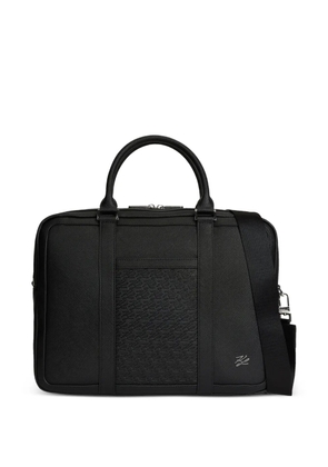 Karl Lagerfeld K/Autograph panelled briefcase - Black