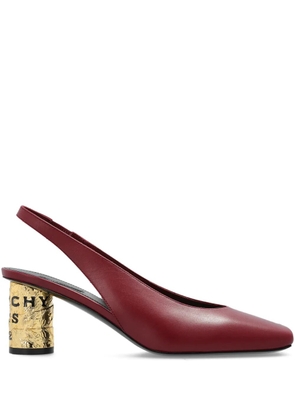 Givenchy square-toe slingback pumps - Red