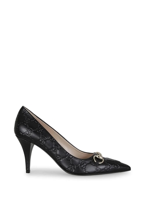Gucci 8.5cm Horsebit-appliqué pumps - Black