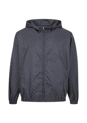 Gucci GG-monogram zip-up jacket - Blue