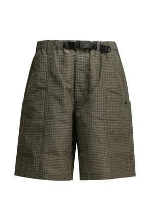 Comme des Garçons Homme check-pattern belted shorts - Neutrals