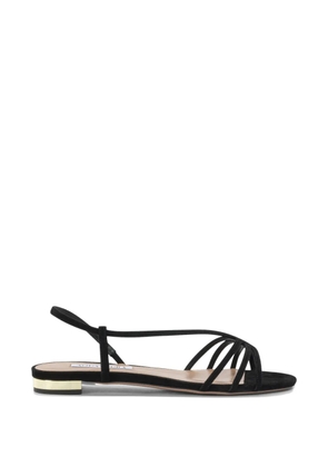 Aquazzura Talk To Me strappy suede sandals - Black