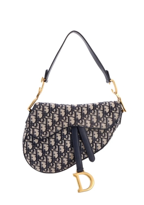 Christian Dior Pre-Owned Saddle Handbag Oblique Canvas Medium shoulder bag - Blue