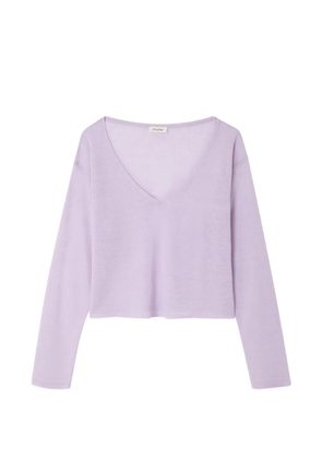 American Vintage V-neck sweater - Purple