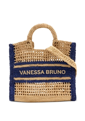 Vanessa Bruno small Panier raffia tote bag - Neutrals