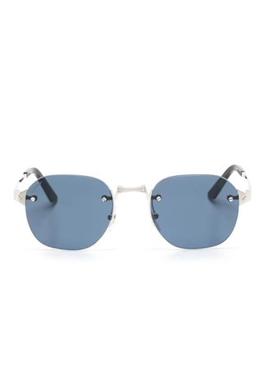 Cartier Eyewear round-frame rimless sunglasses - Silver