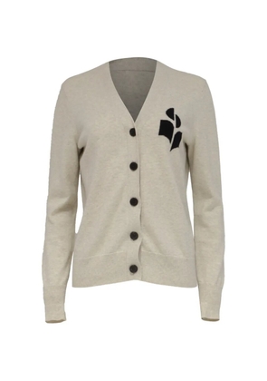 Isabel Marant Vintage 2023 Newton logo-patch sweater - Grey