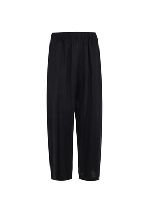 Fabiana Filippi Trevi elasticated-waistband linen trousers - Blue