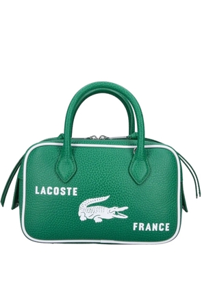 Lacoste logo-print pebbled tote bag - Green