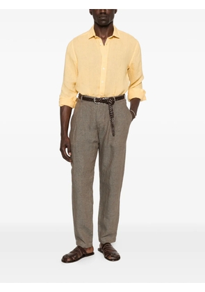 120% Lino long-sleeve shirt - Yellow
