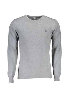 U.S. POLO ASSN. embroidered-logo crew-neck sweatshirt - Grey