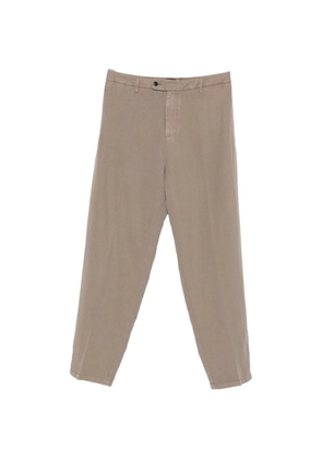DONDUP pressed-crease straight-leg trousers - Brown