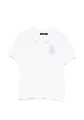 Lauren Ralph Lauren cable-knit polo shirt - White