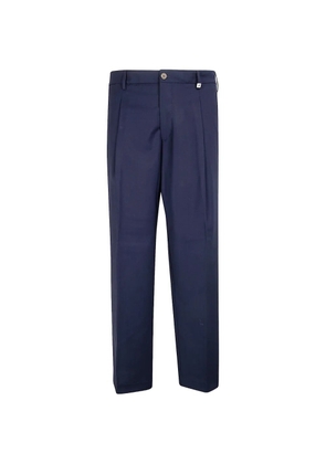 Myths pressed-crease wool trousers - Blue