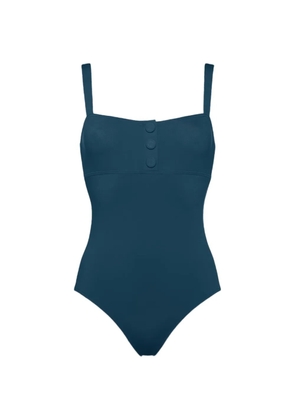 ERES Dahabiya button-detail square-neck swimsuit - Blue