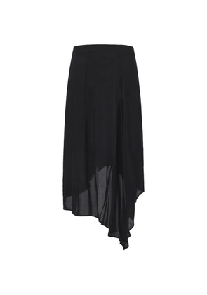 ili node Dante asymmetric midi dress - Black