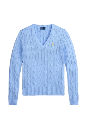 Polo Ralph Lauren cable-knit V-neck sweater - Blue