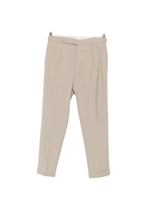 Briglia 1949 pleated-detail turn-up trousers - Neutrals
