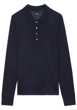 Zadig&Voltaire Dimi cashmere polo shirt - Blue