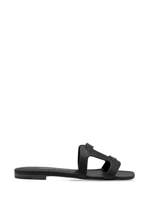 Manolo Blahnik Grellanuflat cut-out sandals - Black