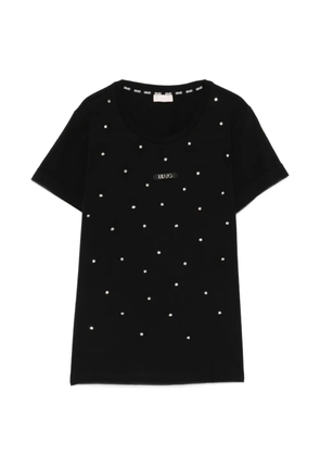 LIU JO logo-patch T-shirt - Black