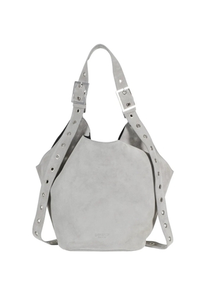 DONDUP eyelet-embellished buckle-detail shoulder bag - Grey