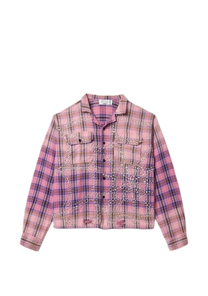 Vale checked chest pockets shirt - Pink